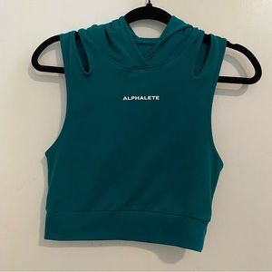 Alphalete Teal Crop Top